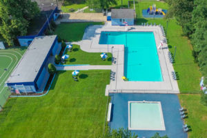 Outdoor swimming pool at Creekside Apartments in Bensalem, PA