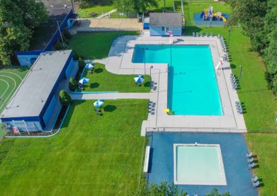 Outdoor swimming pool at Creekside Apartments in Bensalem, PA